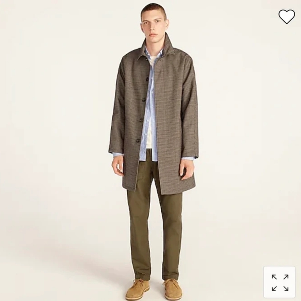 NWT - J. Crew Ludlow Carcoat in Italian Cotton